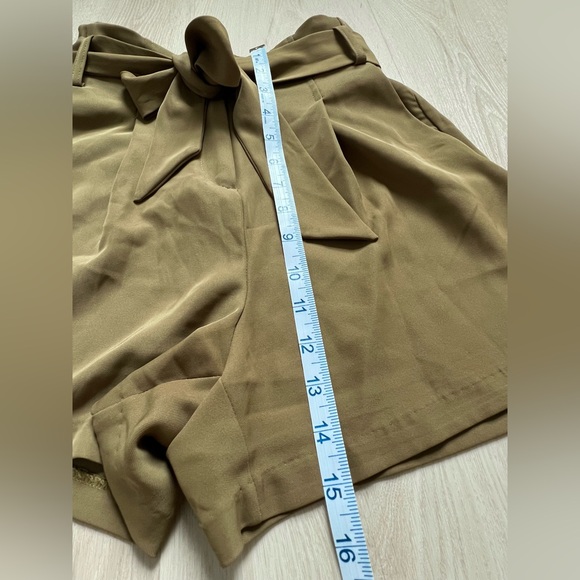 Dynamite - Dressy Tie Shorts Green Size XS - Picture 10 of 10
